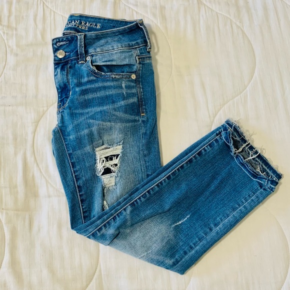 Super stretch distressed Jeans - Picture 1 of 7